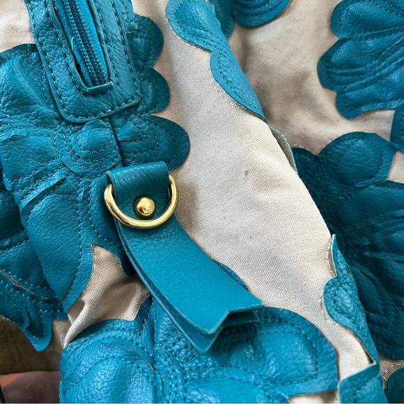 Oversize Big Buddha Turquoise Hibiscus Bag - Picture 6 of 16